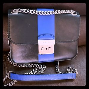 Michael Kors Black & Blue Shoulder Bag